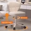 Adjustable Rolling Stool with Backrest, Height 16-21 inches, Cosmetology Chair for Salon and Home Use, Multiple Colors Available view 4