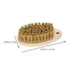 jojofuny 2pcs Wooden Laundry Clothes Cleaning Brushes with Ergonomic Design and Non-slip Handle, Sturdy Bristle Shoe Washing Scrub Brushes for Household Shoes and Clothes view 2