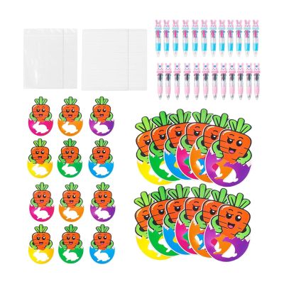 Easter Candy Self Sealing Carrot Shaped Cookie With A Rabbit Shaped Pen And Greeting Card Perfect For Easter Parties For Both Children And Adults 062160