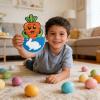 Easter Candy Self Sealing Carrot Shaped Cookie With A Rabbit Shaped Pen And Greeting Card Perfect For Easter Parties For Both Children And Adults 062160 view 3