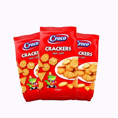 Crackers Salted 400g Romanian Traditional Perfectly Baked Crunchy Snack Movie Night or Kids Parties Delicious and Nutritious Quick Energy Boost (Cracker Salted 400g, 3 Pack)