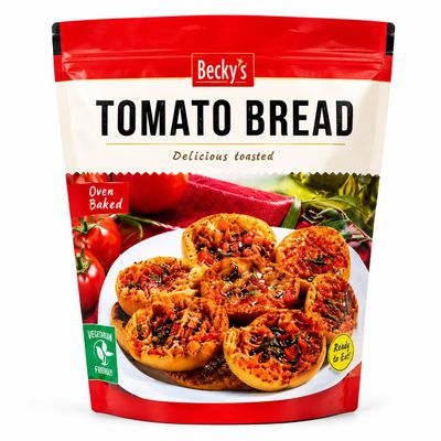 Premium Oven Baked Tomato Bread 150g Crispy Toasted Bread Slices with Rich Tomato Flavour Gourmet Mediterranean Style Snack, Perfect for Dips, Cheese Boards, Sharing Platters, Soups & Entertaining