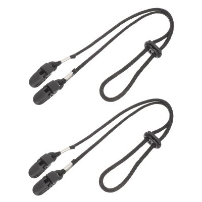 KAJNBN Adjustable Windproof Hat Strap Clips 2pcs with Nylon and Plastic Material Anti-Lost Design for Outdoor Activities Suitable for Travel and Sports Black