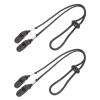 KAJNBN Adjustable Windproof Hat Strap Clips 2pcs with Nylon and Plastic Material Anti-Lost Design for Outdoor Activities Suitable for Travel and Sports Black view 1