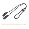 KAJNBN Adjustable Windproof Hat Strap Clips 2pcs with Nylon and Plastic Material Anti-Lost Design for Outdoor Activities Suitable for Travel and Sports Black view 2