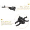 KAJNBN Adjustable Windproof Hat Strap Clips 2pcs with Nylon and Plastic Material Anti-Lost Design for Outdoor Activities Suitable for Travel and Sports Black view 3