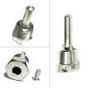 2 Pieces 50/100/300 mm Stainless Steel Protective Tube with Screw Lock for Temperature Sensors, Probe, Thermocouple, Seamless Protective Tube Temperature Sensor Sleeve view 2
