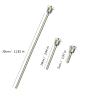2 Pieces 50/100/300 mm Stainless Steel Protective Tube with Screw Lock for Temperature Sensors, Probe, Thermocouple, Seamless Protective Tube Temperature Sensor Sleeve view 3