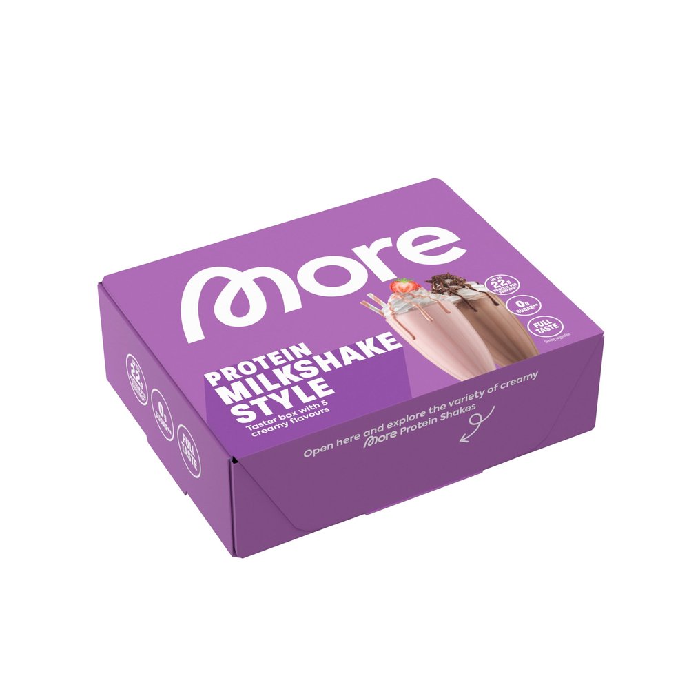 More Protein Milkshake Style Tasterbox, 5 x 25 g