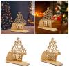 Elnwnnkc Decorative Advent Calendar for and Home Use Desktop Decoration Stylish Wood Countdown Calendar Classroom Christmas Decoration view 2