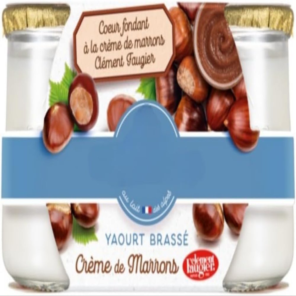 La Fermiere Chestnut Yogurts 2x160g - pack of 2