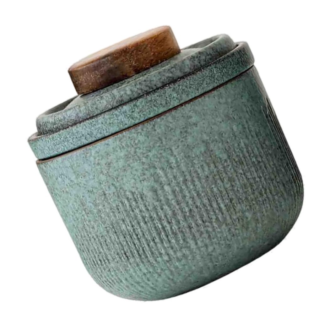 Portable Travel Tea Set with Filter Ceramic Green