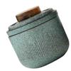 Portable Travel Tea Set with Filter Ceramic Green view 1