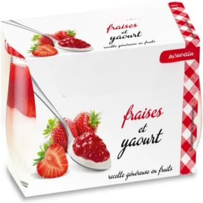 Bonne Manam Strawberry Yogurt 2x125g - pack of 2