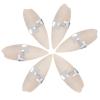 Healifty Cuttlebone Chew Calcium Supplement with Metal Holder, Easy to Absorb 6 Set White Cage Hanging Pendant for Natural Beak Care for Birds and Small Pets for Parrots and Hamsters view 1