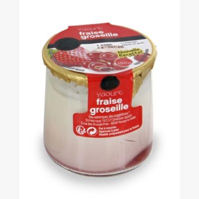 Gulbert Strawberry yogurts 6x150g - 900g - pack of 4