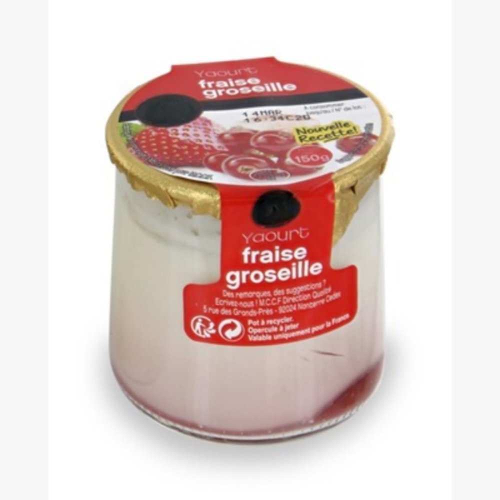 Gulbert Strawberry yogurts 6x150g - 900g - pack of 4