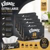 Extra Large Facial Tissues, Soft & Strong 2 Ply Face Tissues, 90 Sheets per Box, Premium Tissue Boxes for Home, Office, Car & Everyday Use (Pack of 12) view 2