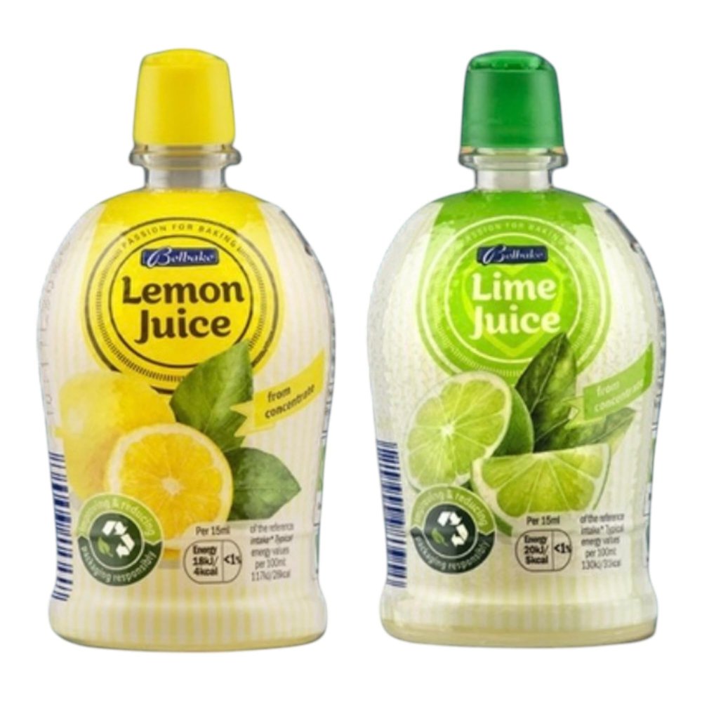 Lemon and Lime Juice, 2 x200 ml.