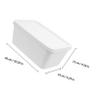 JOINPAYA Plastic Ice Cream Storage Tubs Suitable for Home Use Convenient to Take and Store 2pcs 3 Litres White Ice Cream Boxes for Storage and Making for Freezer view 2