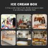 JOINPAYA Plastic Ice Cream Storage Tubs Suitable for Home Use Convenient to Take and Store 2pcs 3 Litres White Ice Cream Boxes for Storage and Making for Freezer view 3