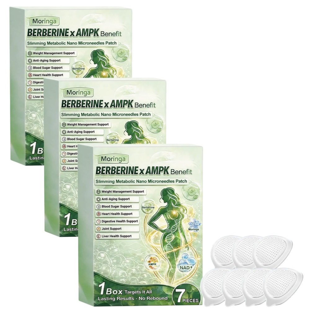 Berberine x NAD 10 IN 1 with Moringa, Nano Microneedle Patch,