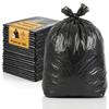 iSOUL Bin Bags, Large Bin Bags Heavy Duty Refuse Sacks Strong 18x29x39 Bin Liners Household Rubbish Waste Garbage Bags Black 100L Capacity Wheelie Bin Bag 100 Pack view 1