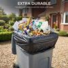 iSOUL Bin Bags, Large Bin Bags Heavy Duty Refuse Sacks Strong 18x29x39 Bin Liners Household Rubbish Waste Garbage Bags Black 100L Capacity Wheelie Bin Bag 100 Pack view 4