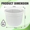 M1SS 10 Pack 2L Ice Cream Containers with Lids, Reusable Freezer Safe Plastic Storage Tubs, Large Frozen Dessert Containers for Ice Cream, Gelato, Sorbet, Frozen Yogurt & Food Storage view 2