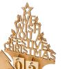 Elnwnnkc Decorative Advent Calendar for and Home Use Desktop Decoration Stylish Wood Countdown Calendar Classroom Christmas Decoration view 3