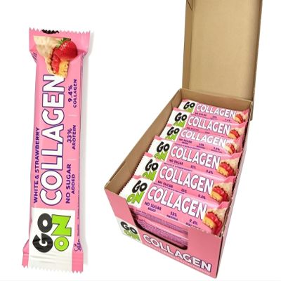 Go On Protein Bars - 12 Count, 15g High Protein Treats Sugar Free Chocolate Nutrition Bar, Low Carb On The Go Breakfast or Post-Workout Snack (White & Strawberry)