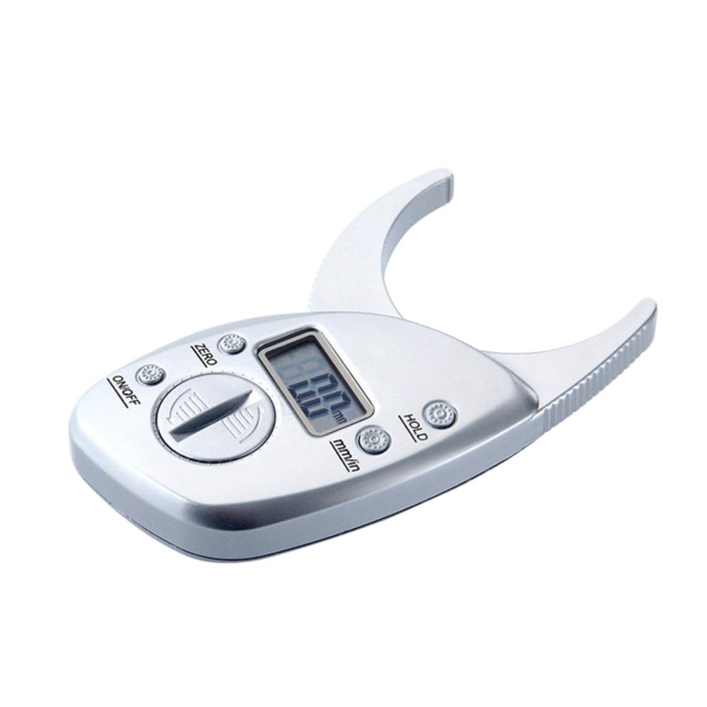 Body Fat Caliper 0~50mm Plastic Measuring Tool with LCD Display
