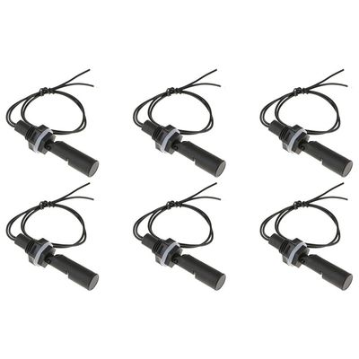 EasyByMall 6PCS Float Switch Water Level Sensor, Side Mount Horizontal Liquid Controller for Aquarium Hydroponics Tank Pump Control