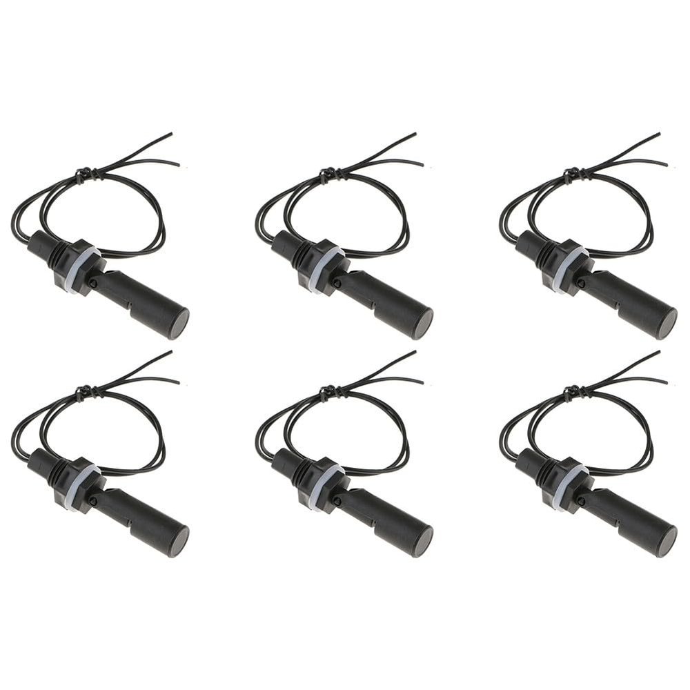 EasyByMall 6PCS Float Switch Water Level Sensor, Side Mount Horizontal Liquid Controller for Aquarium Hydroponics Tank Pump Control