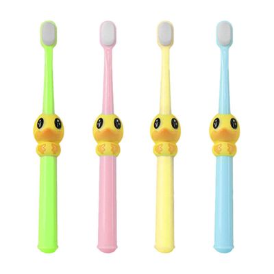 FreshCart Basics 4pcs Cartoon Bristle Toothbrush Set for Ages 2-10, Soft Pp Material with Comfortable Experience and Effective Teeth Cleaning, Adorable Manual Toothbrushes for Daily Oral Care
