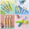 FreshCart Basics 4pcs Cartoon Bristle Toothbrush Set for Ages 2-10, Soft Pp Material with Comfortable Experience and Effective Teeth Cleaning, Adorable Manual Toothbrushes for Daily Oral Care view 4