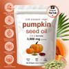 KITABIO Pumpkin Seed Oil, Pumpkin Seed Oil Capsules | Cold Pressed - Good for Hair Health - Non-GMO | 180 pc / 1 Bag view 2