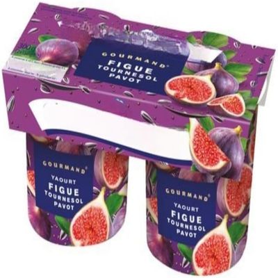 Memie Novai Figs Sunflower Poppy yogurts 2x150g - pack of 4