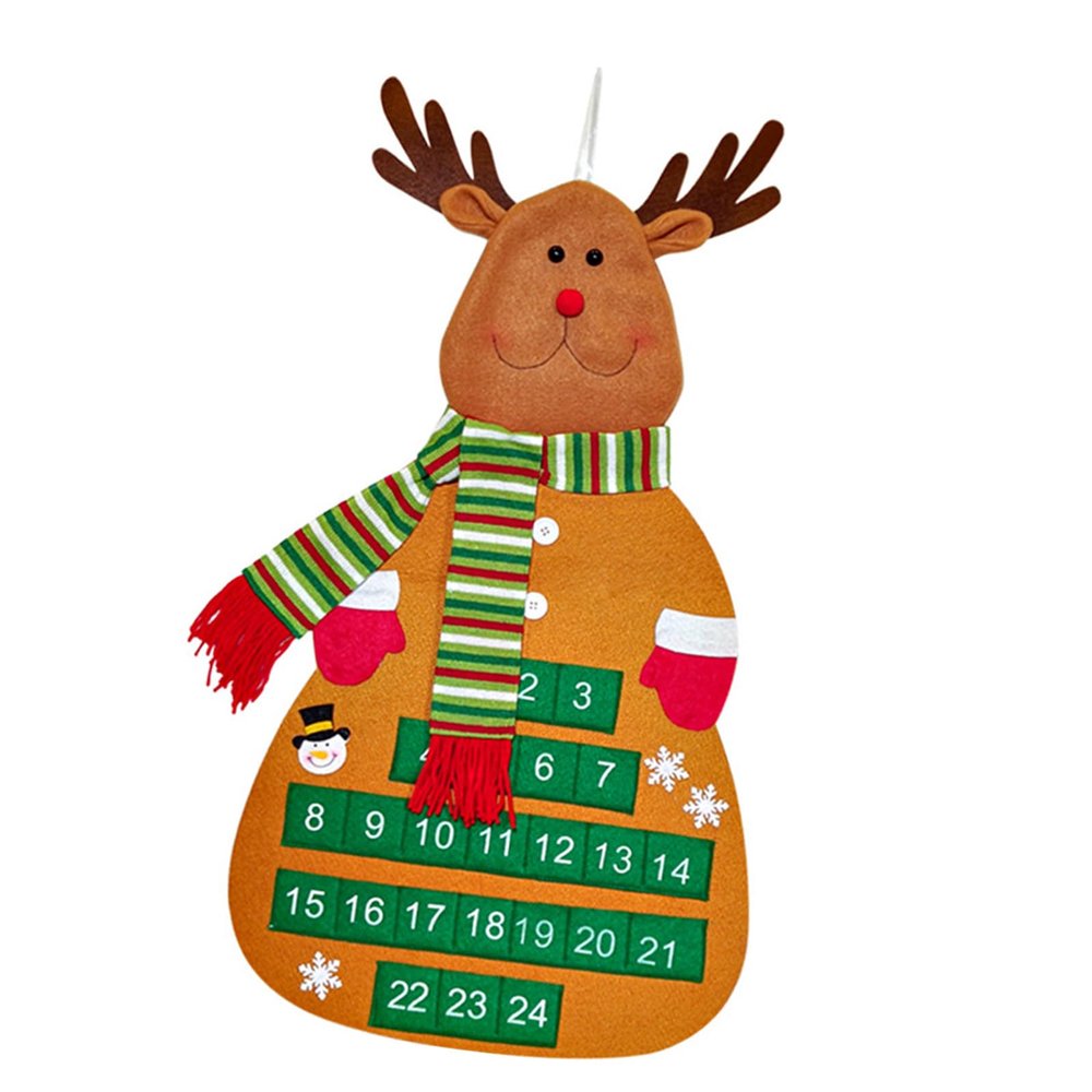 Elnwnnkc Decorative Christmas Tree Advent Calendar Home Decoration Christmas Tree Countdowns Calendar for Kids and Adults Alike Decoration