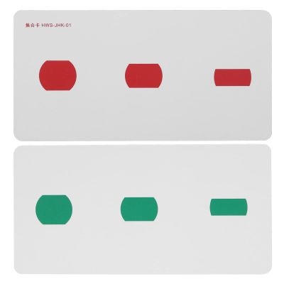 Hidyliu Strabismus Training Cards 2pcs Coated Paper Improve Visual Sense for Amblyopia and Strabismus Recovery