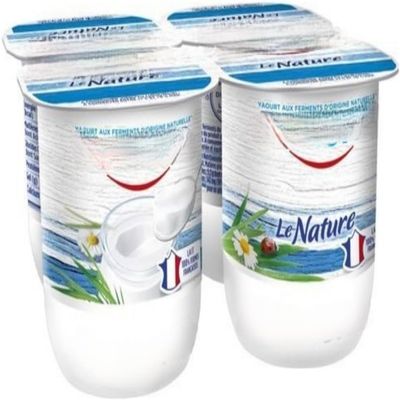 Plain Natural Yogurt 4 x125g Multipack Fresh, Creamy & Nutritious - 500g - pack of 4