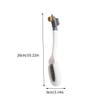 HAKIDZEL All-in-one for Brush Cleaning Multipurpose with Shoe Curved Long Handle and Three-sided Brush Head, Pp Material, Convenient to Carry White Use Shoes and Household view 2