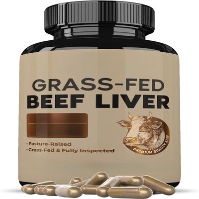 Grass Fed Desiccated Beef Liver - Natural for Energy - Supports Body Wellness, Cleansing, Digestion.