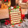 Calendar Wooden Plan 24 Compartments for Kids Holiday Excitement Family Activity Decoration Holiday Countdown Calendar view 2
