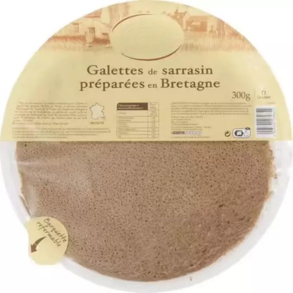 Rafletz de France Brittany's Buckwheat pancakes x6-300g Pack of 1