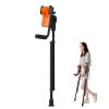 Folding Crutches, Portable Elbow Support, Adjustable Height 14 Levels, 3 Gears Elbow Rest, Walking Aid for Adults 150-180cm, Supports 100kg view 1