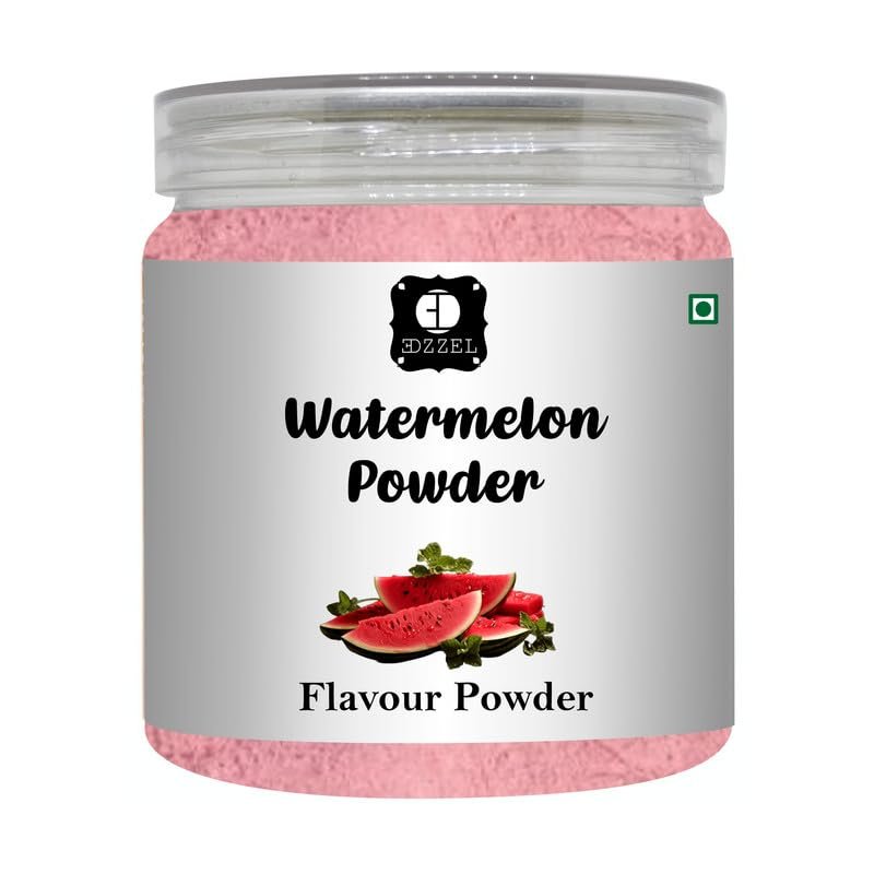 EDZZEL Dried Watermelon Powder for Beverages, Smoothies, Baking & Dessert Mixes | Fine Texture Fruit Powder for Drinks, Yogurt, Ice Cream, Candy Making & Culinary Recipes
