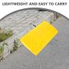Lurrose Portable Threshold Ramp Curb Ramp for Wheelchairs and Cars Plastic Lightweight Anti-slip Step Mats for Easy Access and Safety Suitable for Driveways view 3