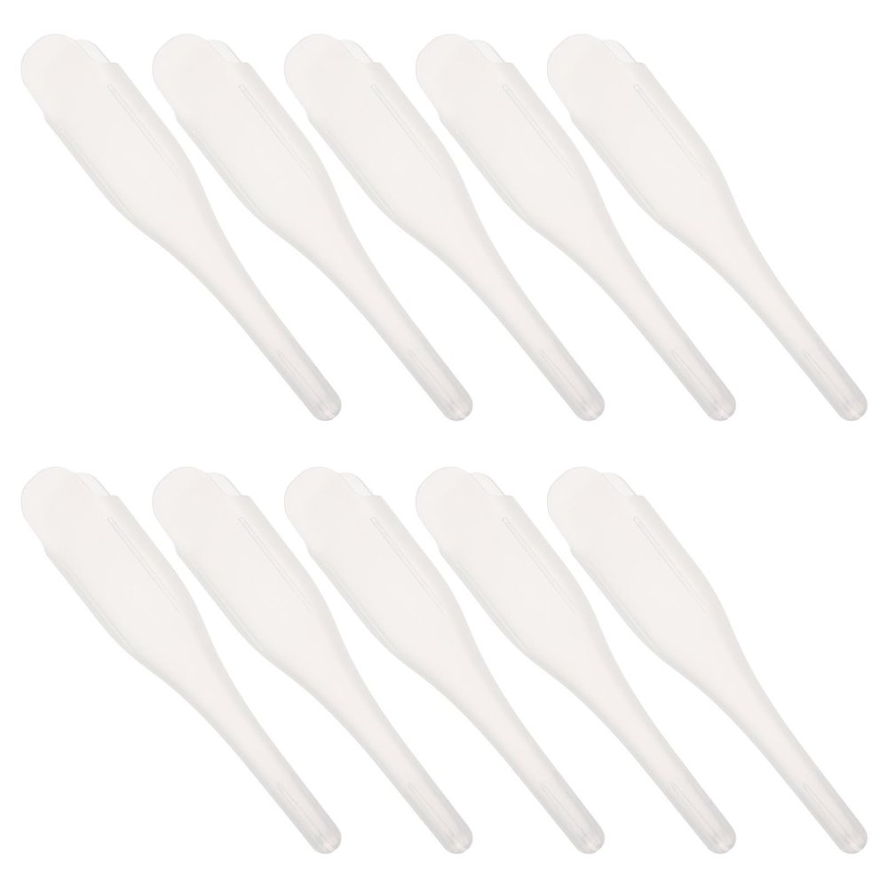 IMUSINICE 10pcs Thermometer Protective Sleeves Clear Shockproof Plastic Covers with Elastic Closure for Secure Fit and Hygienic Storage Easy to Clean Storage Holders for Digital Thermometers