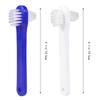 ULTECHNOVO Denture Cleaning Brush 4pcs Double Head Blue Plastic Toothbrush Set for Removing Stains on Dentures and Retainers view 2